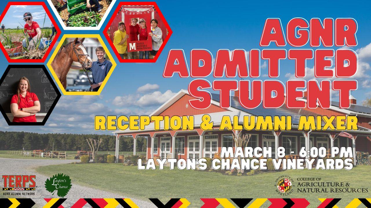 AGNR Admitted Student Reception and Alumni Mixer Flyer 