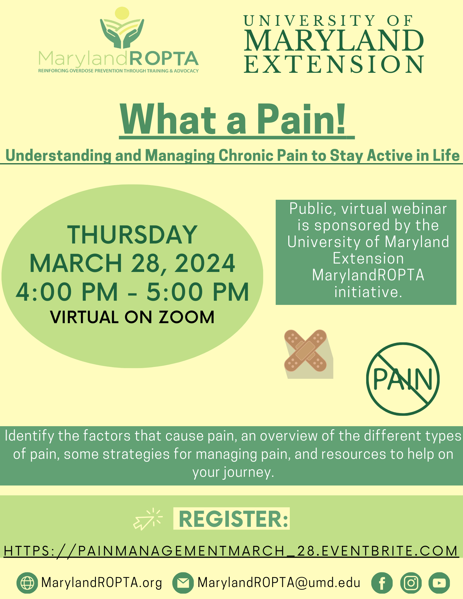 Pain management Webinar