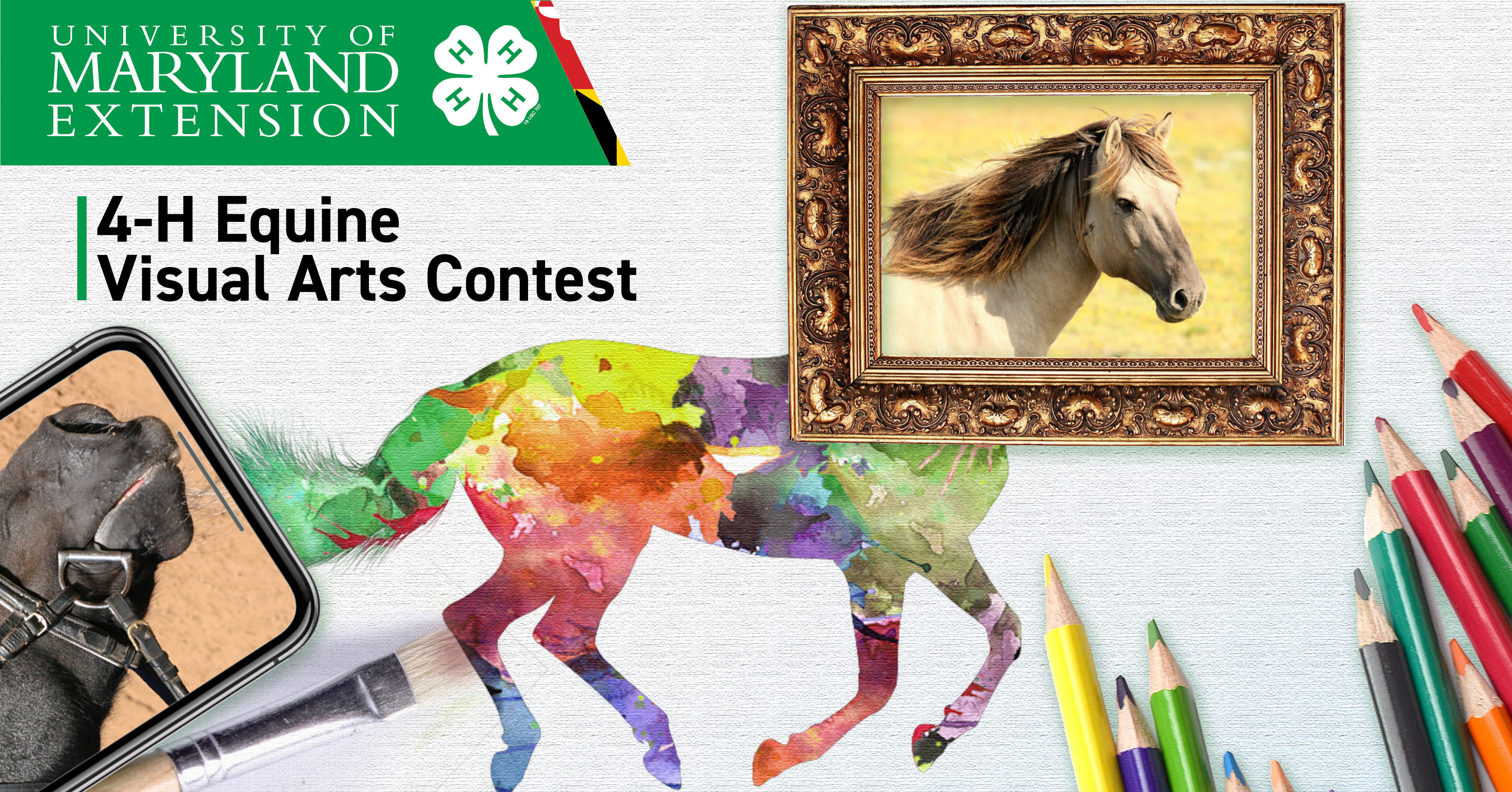 various art forms with horses as content 