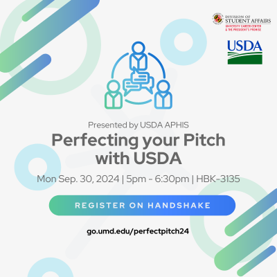 Promotional image for Perfecting your Pitch with USDA