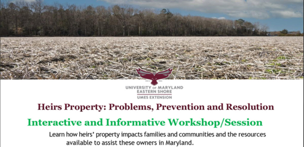 Heirs Property: Problems, Prevention and Resolution.