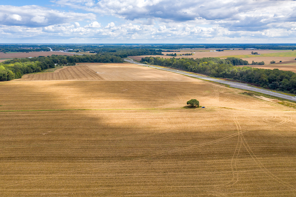 Aerial image of field by Edwin Remsberg