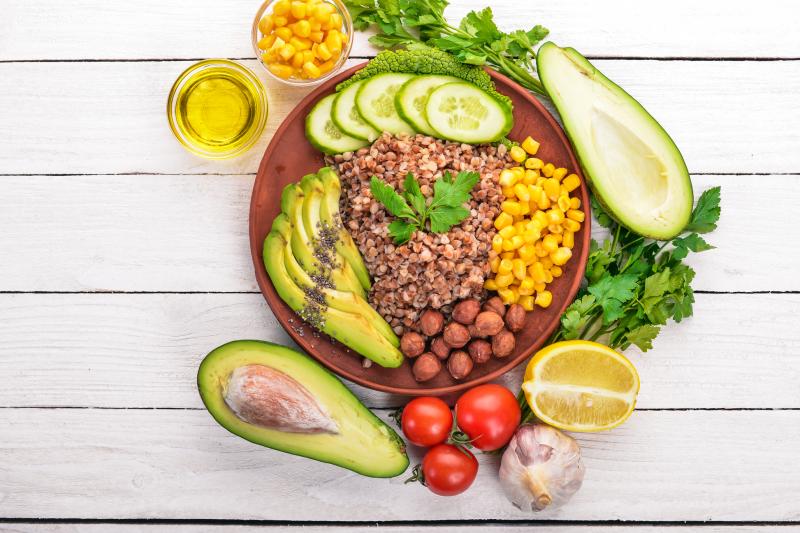 healthy foods in bowl