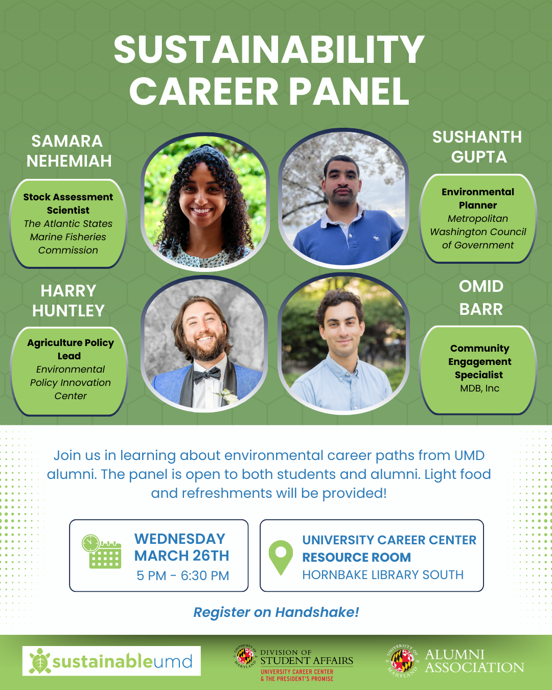Sustainability Career Panel graphic