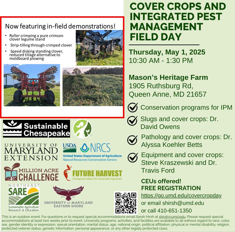 Cover Crops and IPM flyer