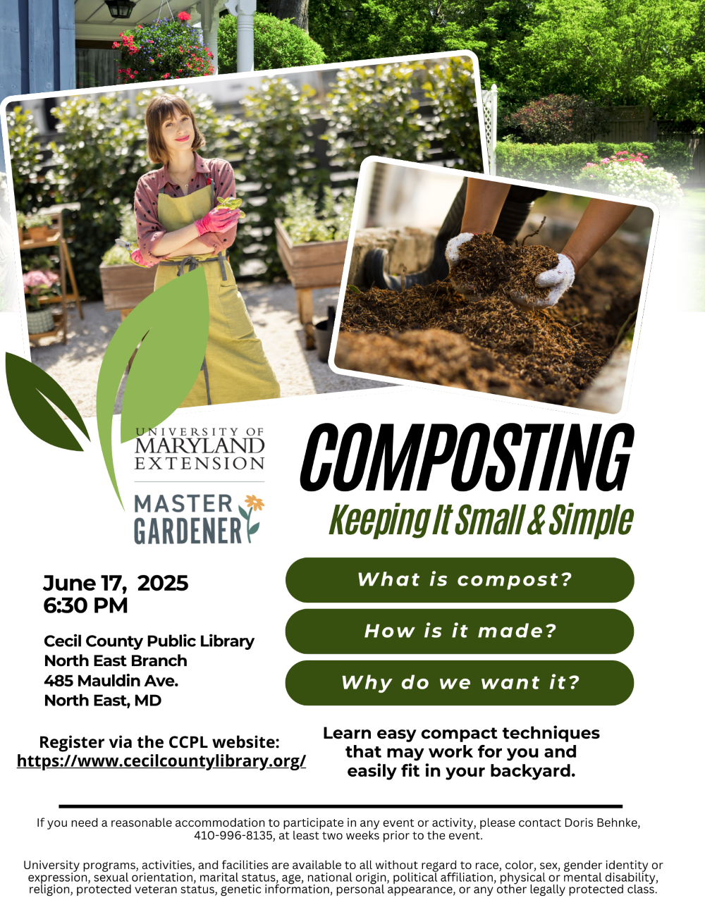 Composting - Keeping it Small and Simple Flyer