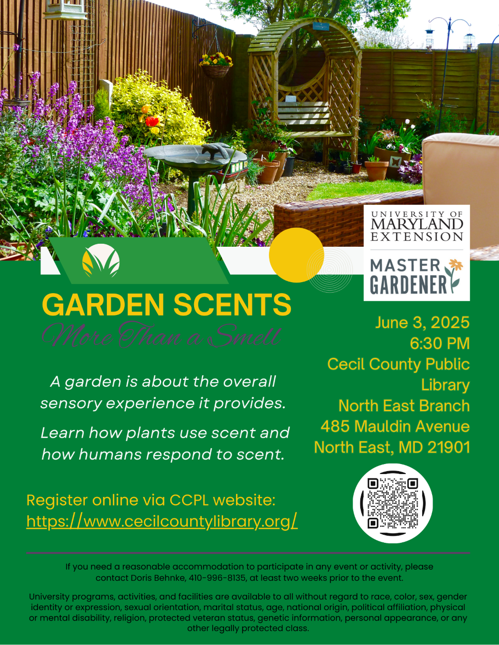 Garden Senses:  Garden Scents - More Than a Smell Flyer