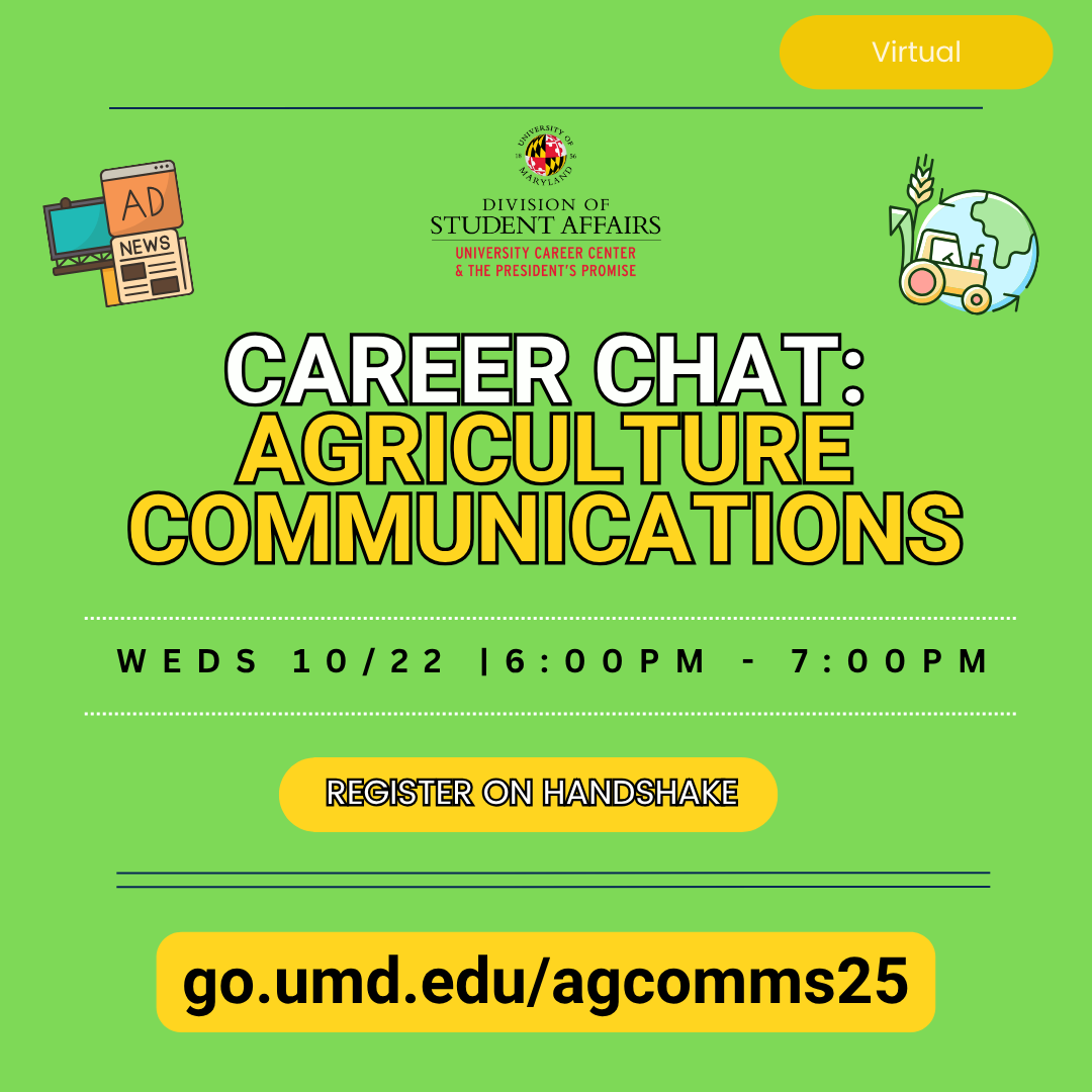 Career Chat: Agriculture Communications Event Image