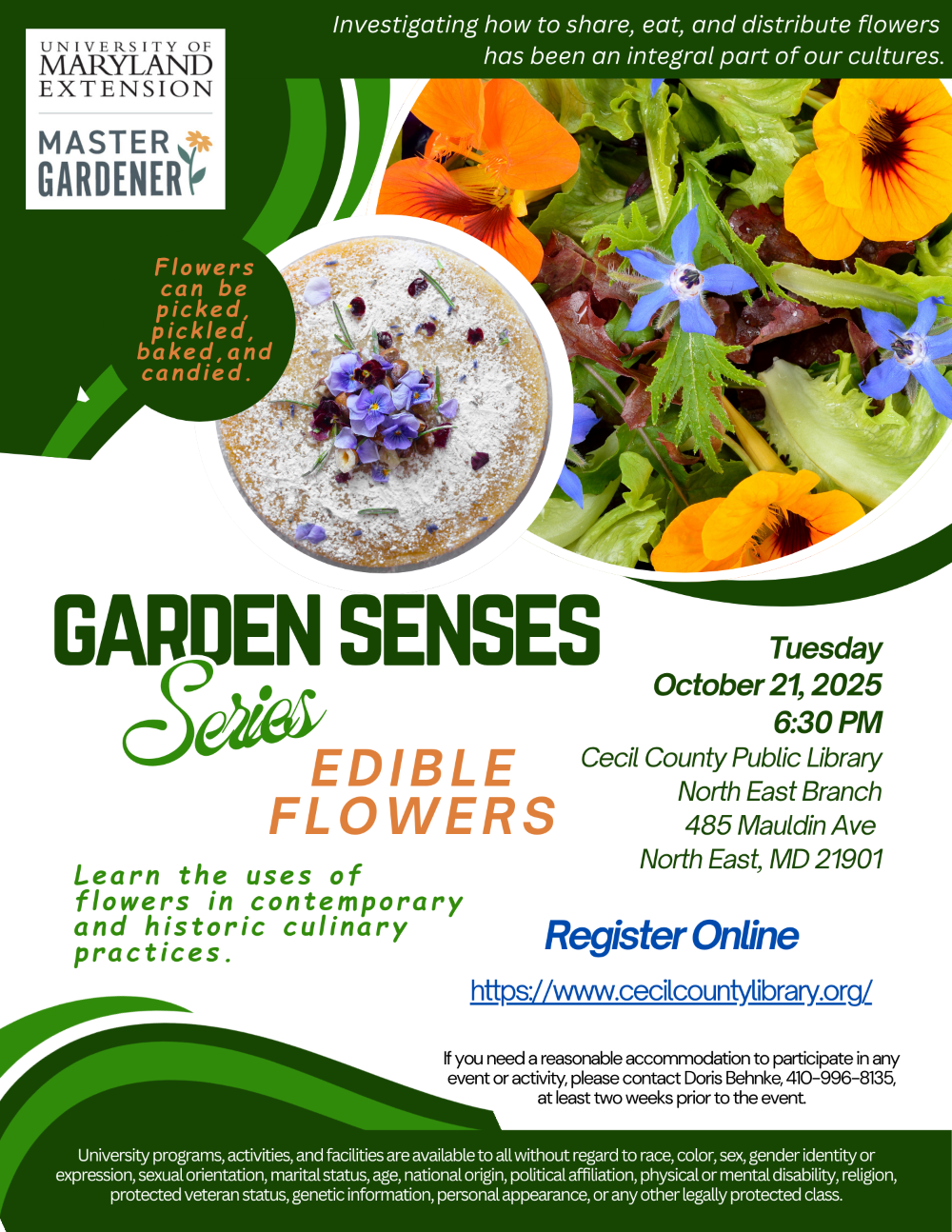 Garden Senses Edible Flowers Flyer