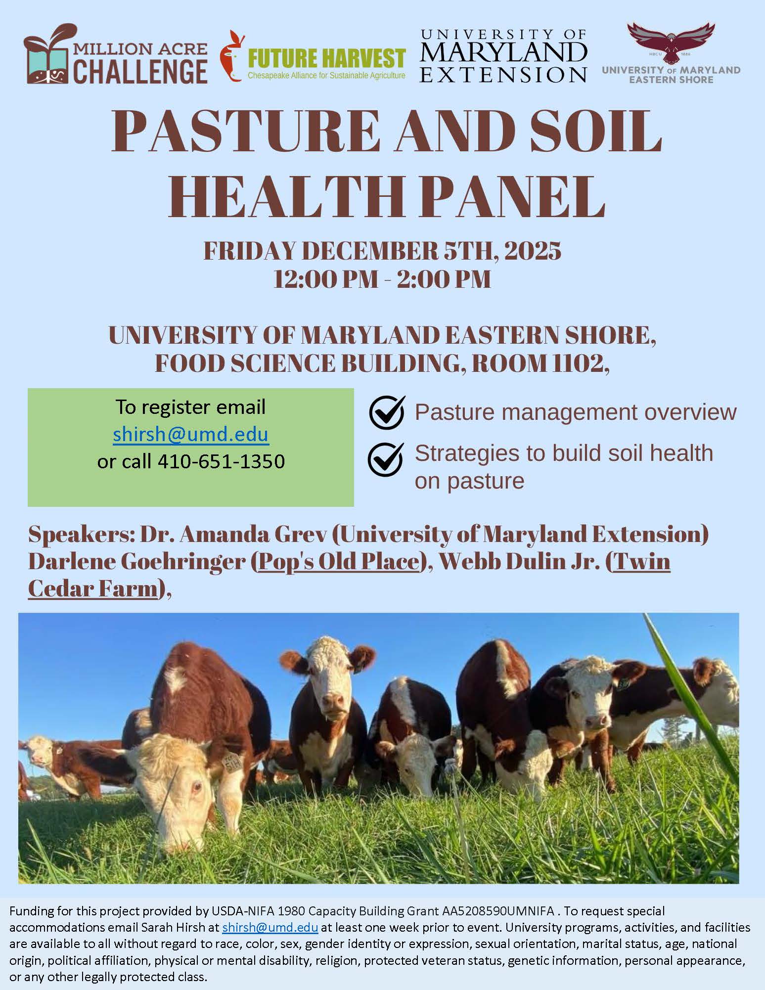 Pasture and Soil Health Panel