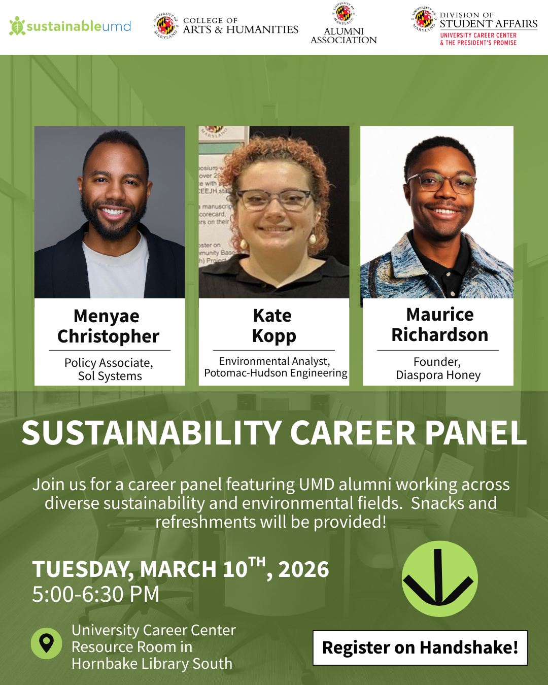 Infographic containing event information