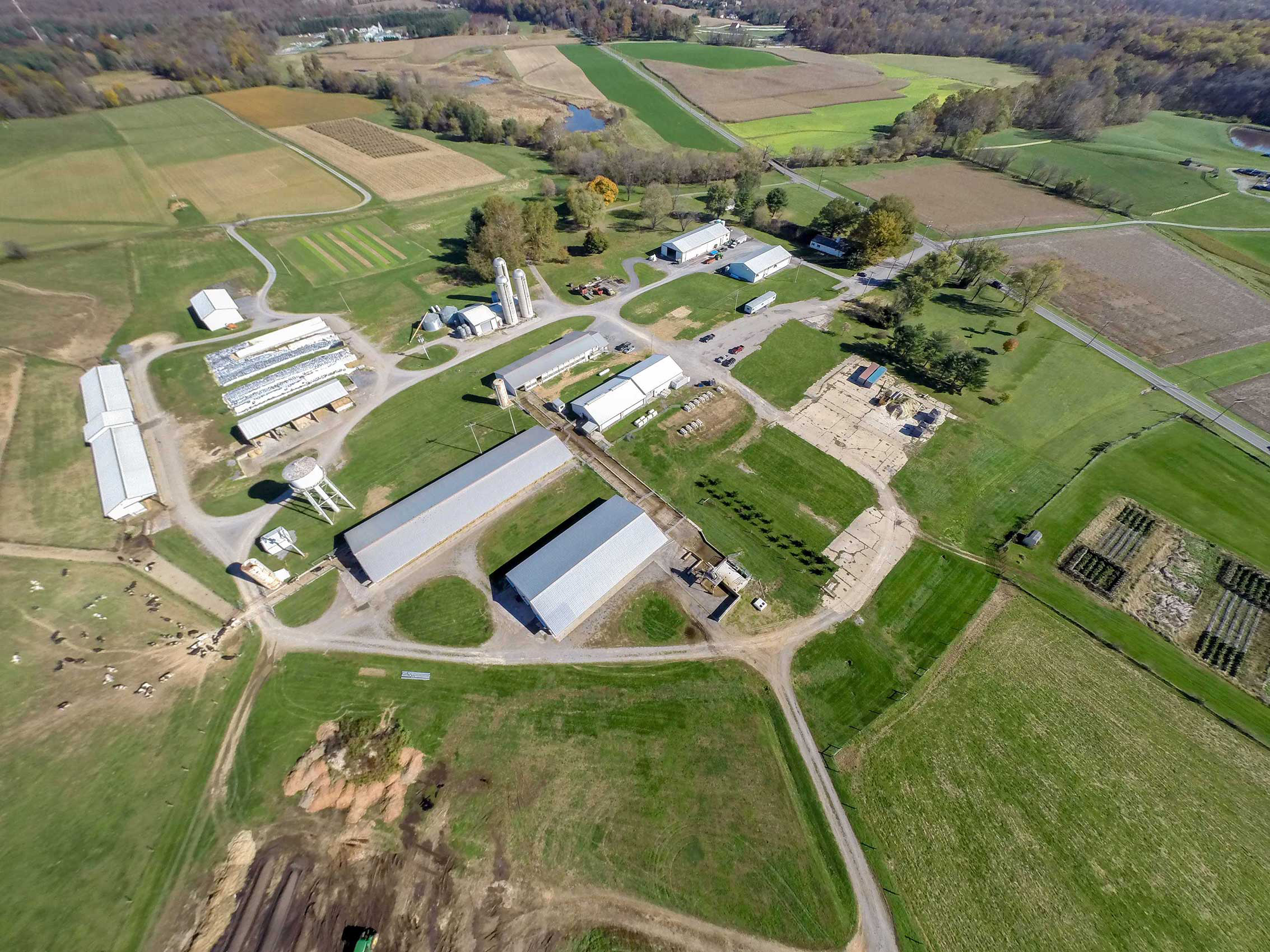 Aerial photo of one of our Extension offices 