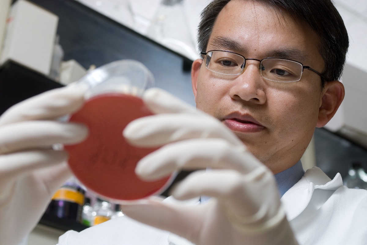 Researcher in a lab