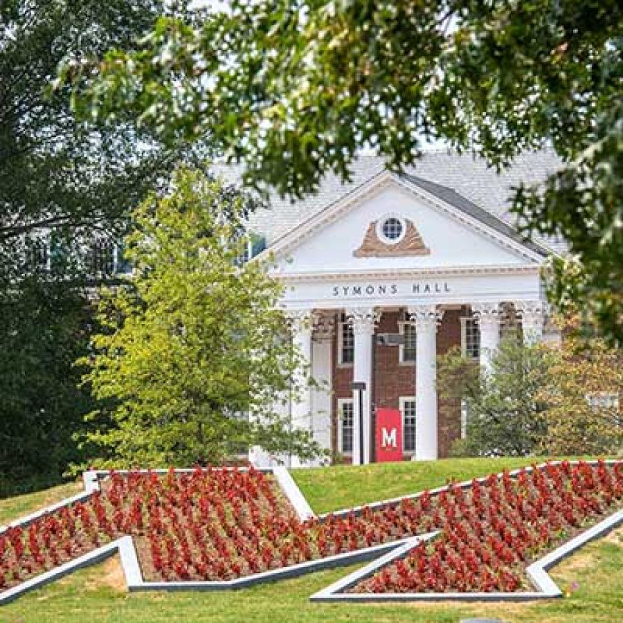 M Circle in front of Symons Hall