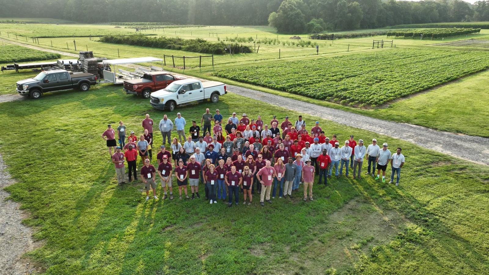 Group photo at an AGNR Research & Education Center